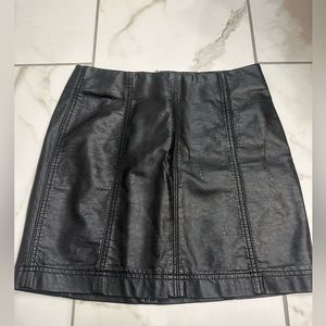 Black Leather Skirt